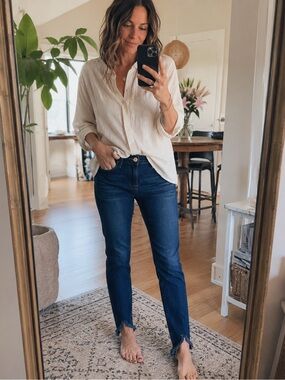 FRAME Jeans | Le Skinny de Jeanne - Longstreet (Raw Hem finish)
